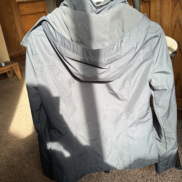 Hollister grey jacket, with peach fleece - Picture 3 of 3